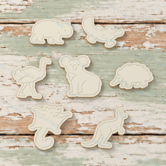 Australian Animal Friends Cookie Cutter and Embosser Stamp Set - 7 Designs | CCF_APPROVED_MEDIA_V1:2:c5e1f2ab3d22ec682fa025d3c7ce128e6271c4c220369ac55250f2caea4c18af