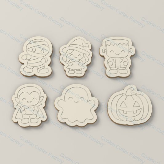 Halloween Characters Cookie Cutter and Embosser Stamp Set - 6 Designs | CCF_APPROVED_MEDIA_V1:2:31d7d0984e8e5625d2f1afcb4c821d4ef0ffbffaa1de0768ead54c088b04c20e