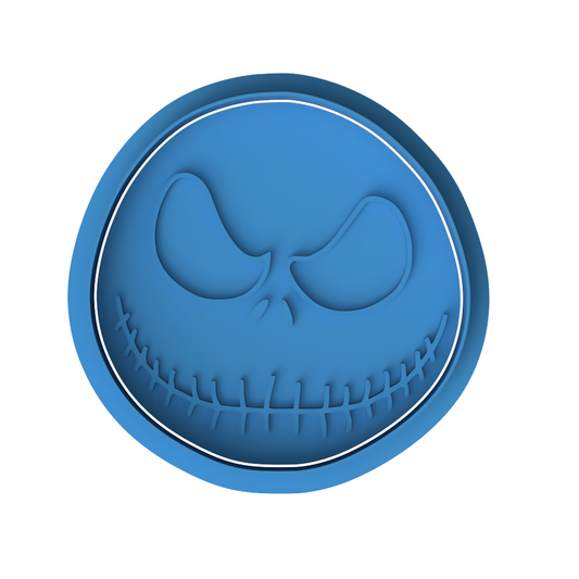 Jack Skellington Face Cookie Cutter with Embosser – Halloween Nightmare Before Christmas