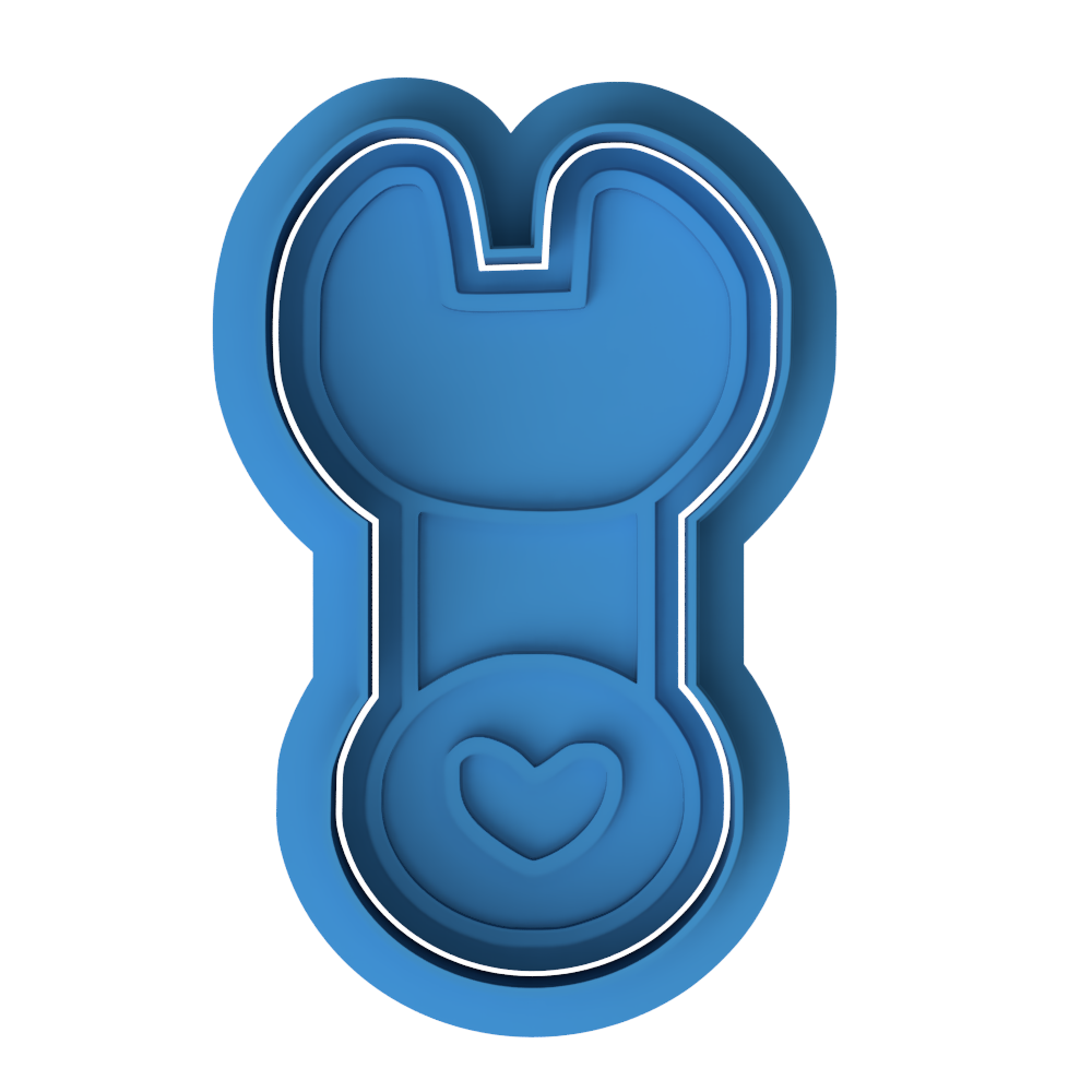 Spanner / Wrench Cookie Cutter & Embosser – Father’s Day Tools Biscuit Stamp