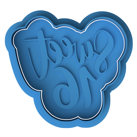 Sweet 16 Cookie Cutter & Embosser – Birthday Party Design