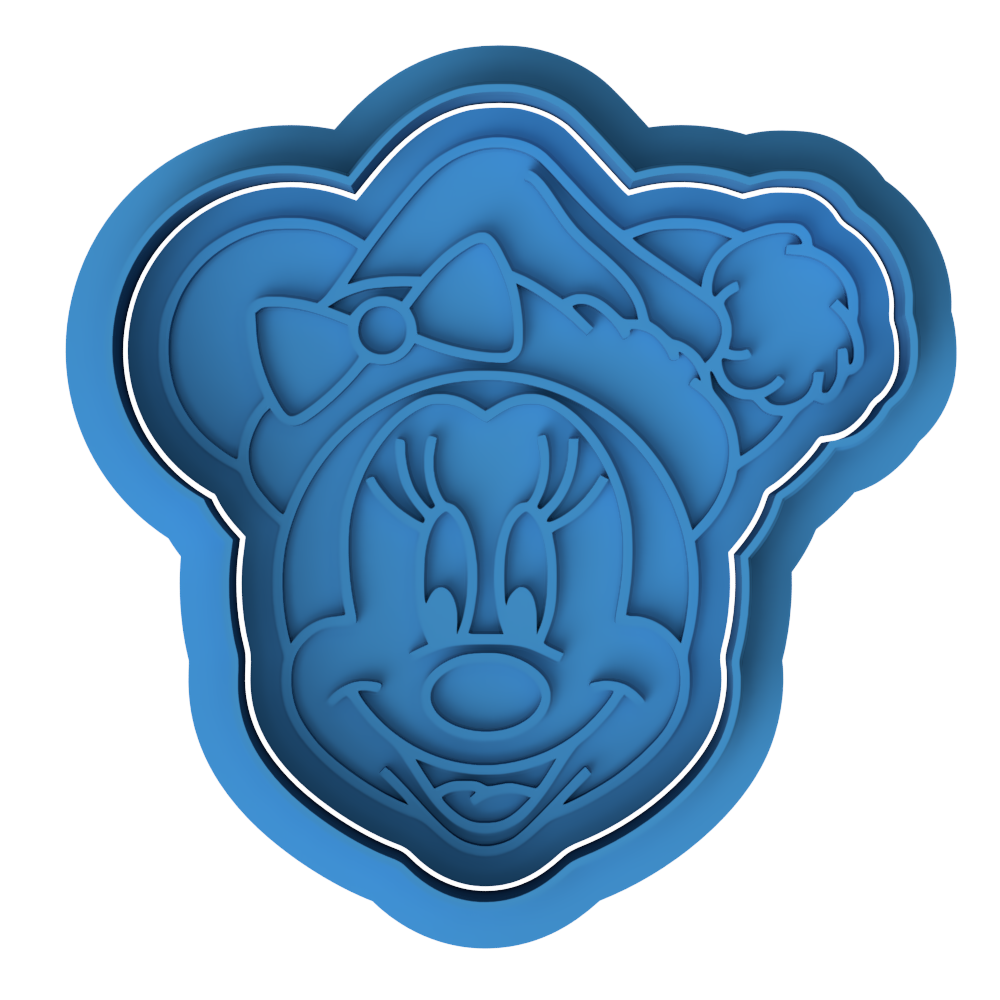 Mini Mouse Christmas Cookie Cutter & Embosser
