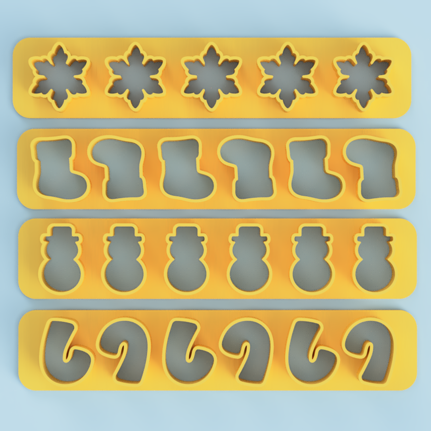 Christmas Mini Cookie Cutters Set 2