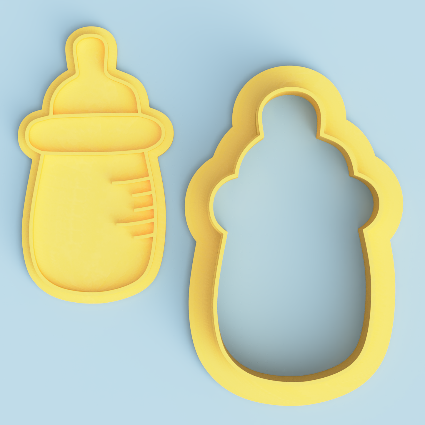 Baby Bottle Cookie Cutter & Stamp V1