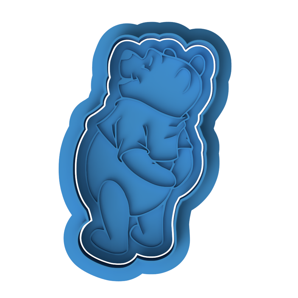 Bear Cookie Cutter & Embosser – Classic Storybook Style Winnie Inspired