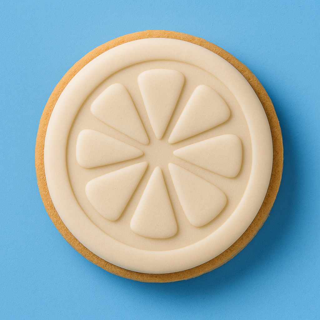 Citrus Slice Cookie Cutter with Embosser β Summer Fruit Cookie Stamp