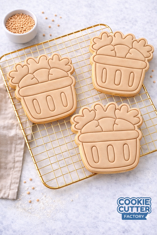 Easter Carrot Basket Cookie Cutter and Embosser Set – Easter Collection