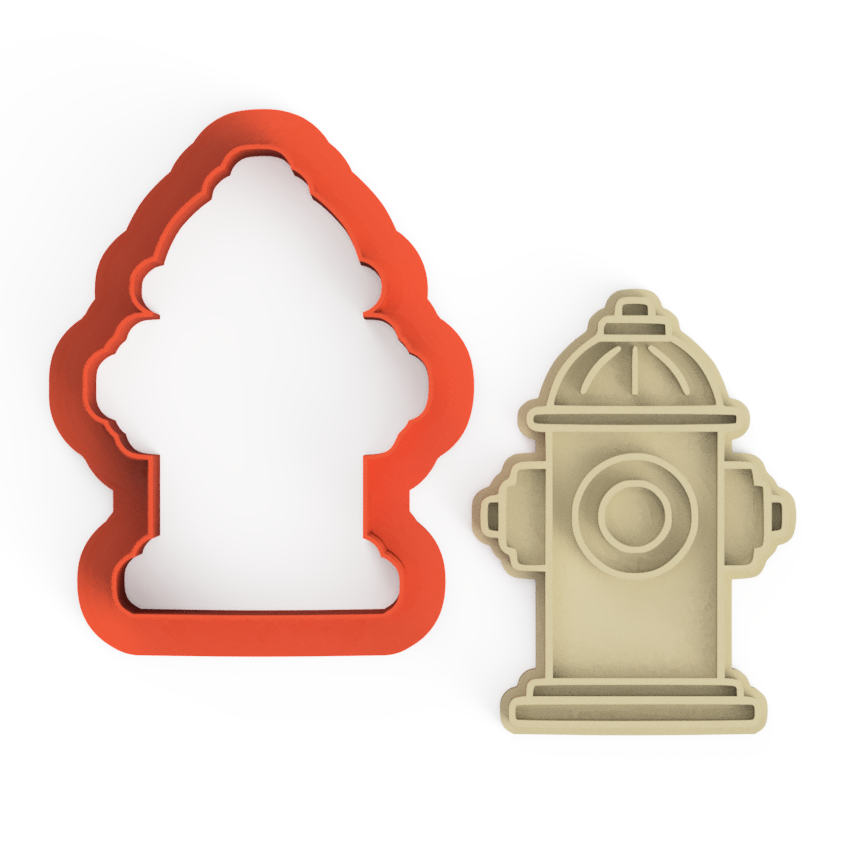 Firefighters Fire Truck Cookie Cutter & Embosser Stamps Set Transportation