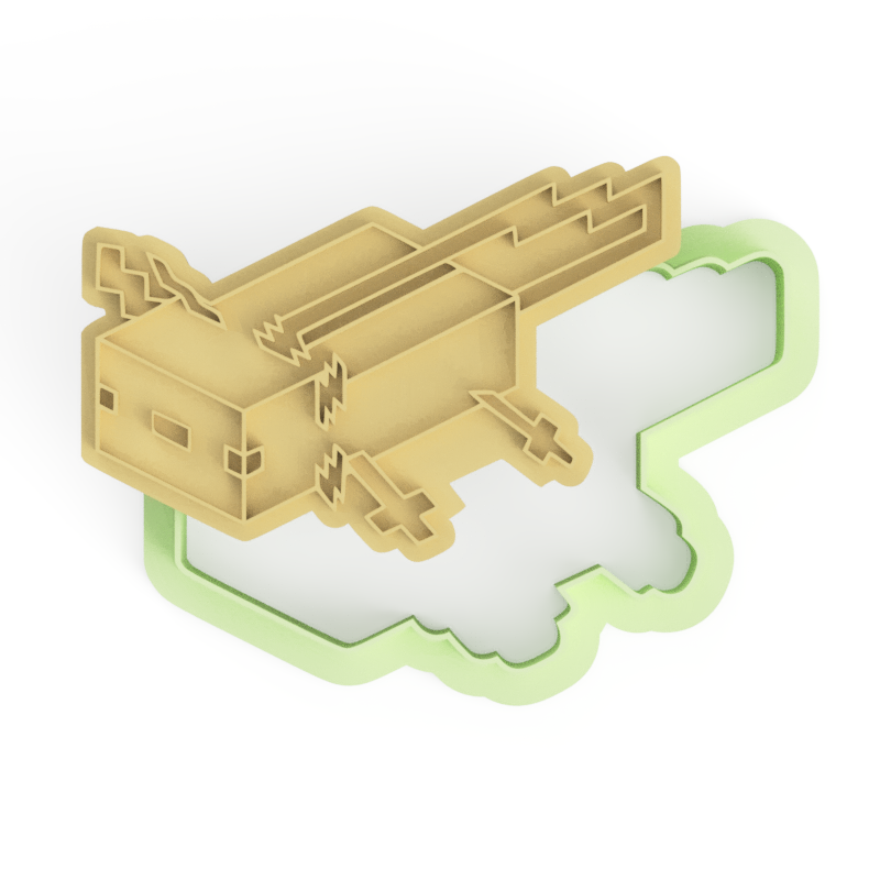 Axolotl Adventure Cookie Cutter and Stamp Embosser - 6cm x 8.5cm