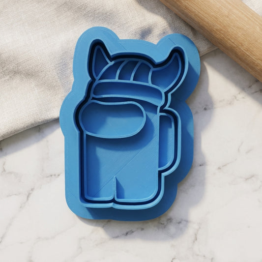 Space Crew Cookie Cutter and Embosser Stamp Set Gaming Kids TV