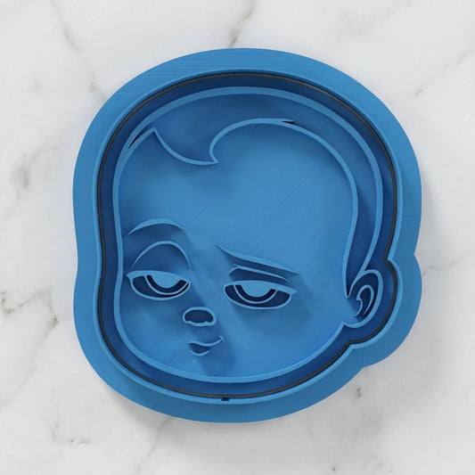 Baby Executive Cookie Cutter and Embosser Stamp Kids TV
