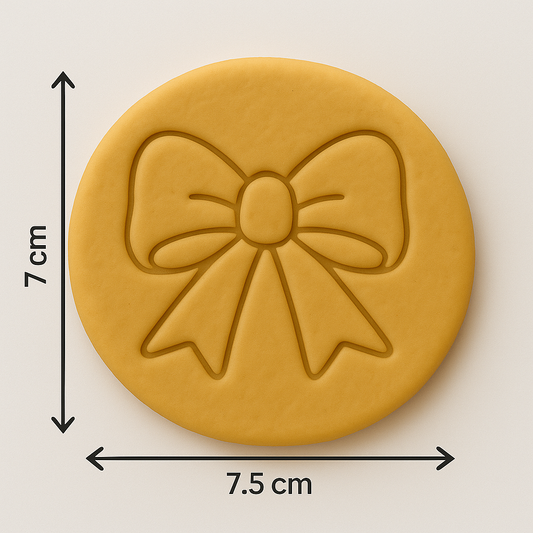 Ribbon Bow Cookie Fondant Embosser Stamp and Cookie Cutter
