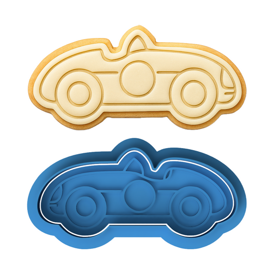 Race Car Cookie Cutter and Embosser Stamp | Vintage Speed Car