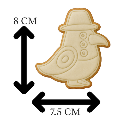 Demon Hunters Sussie Cookie Cutter & Embosser – Chibi Plague Bird Cookie Design