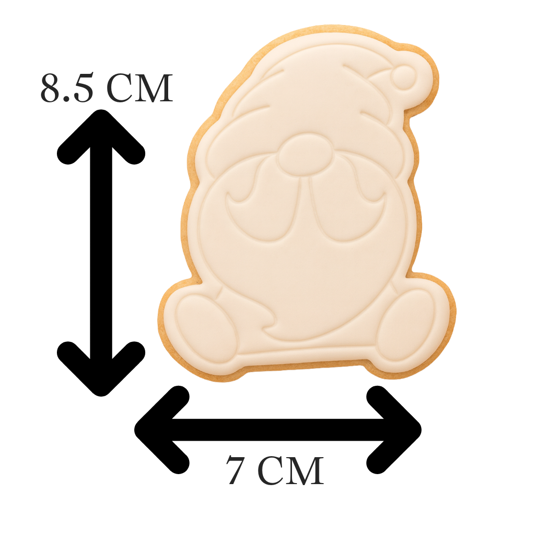 Santa Gnome Cookie Cutter & Embosser Christmas