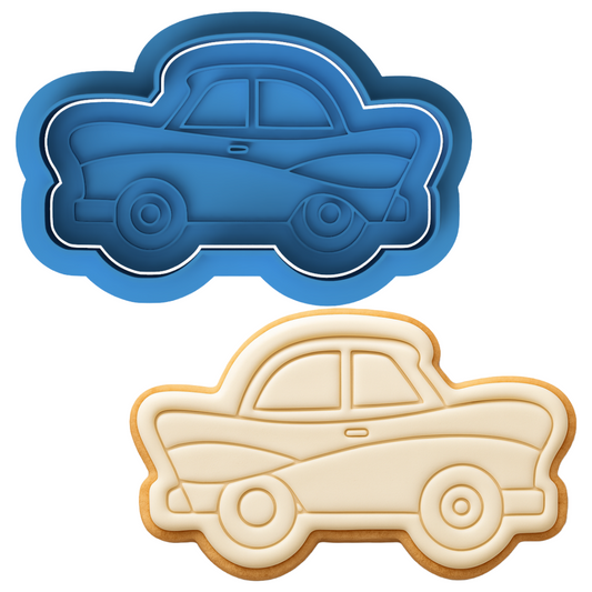 Classic Car Cookie Cutter & Embosser Father's Day Biscuit Stamp