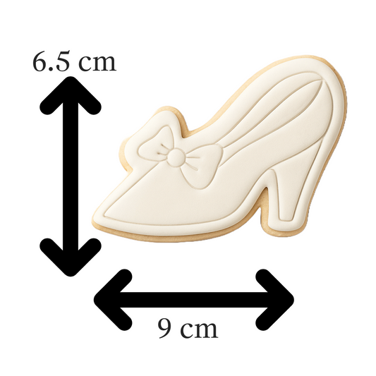 Princess Shoe Cookie Cutter and Embosser | High Heel Cookie Stamp