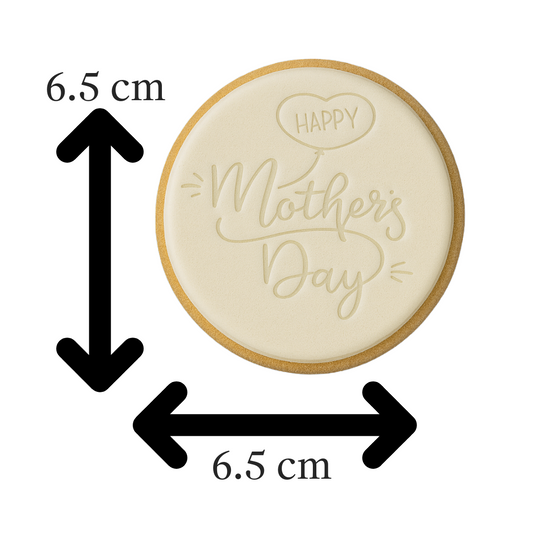 Happy Mother’s Day Cookie Cutter & Embosser Stamp Style 3