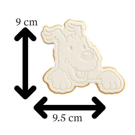 Snowy Dog Cookie Cutter | Comic Character Cookie Stamp | Tintin's Dog Embosser