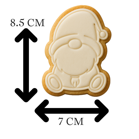 Christmas Gnome Cookie Cutter & Embosser