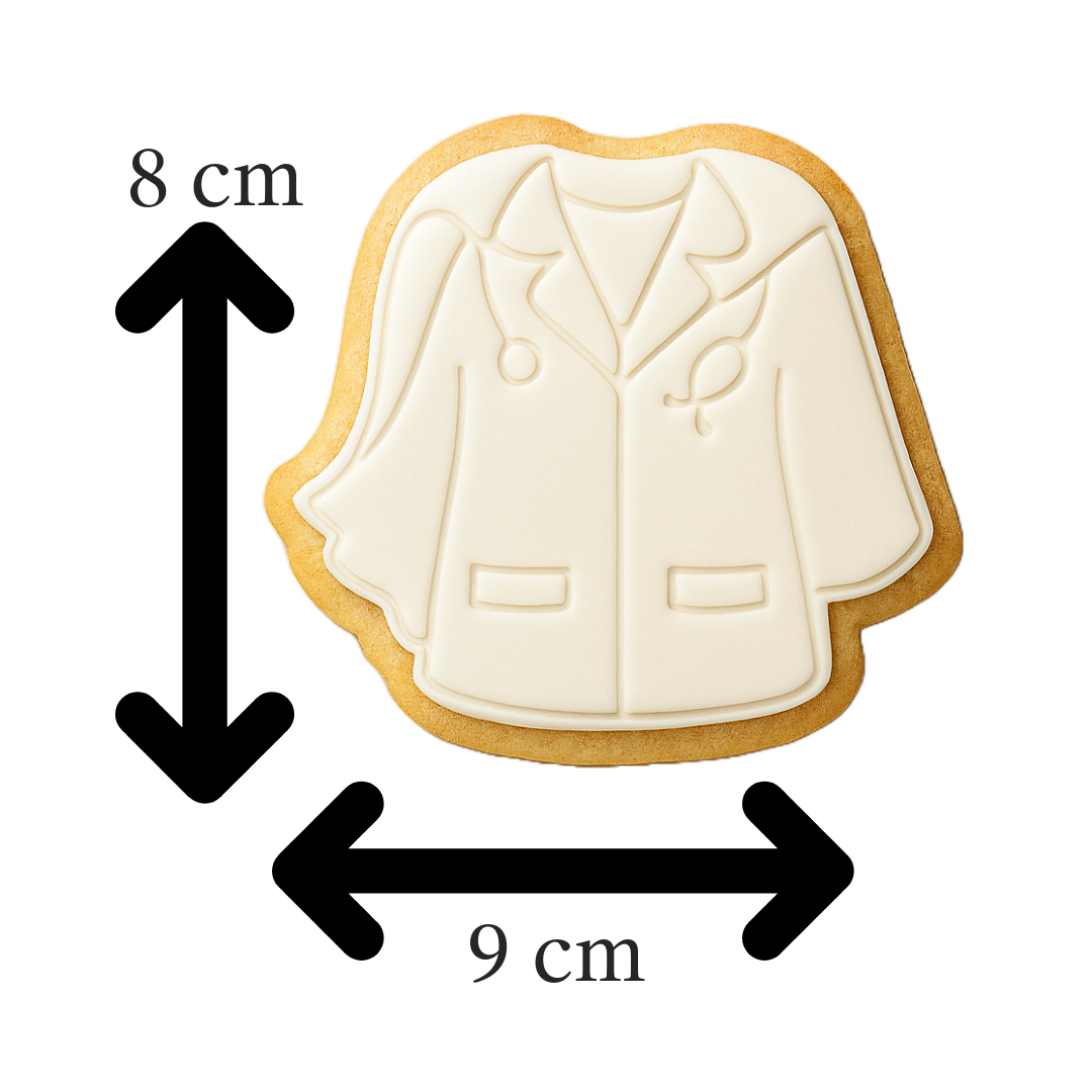 Doctor Hero Coat Cookie Cutter | Medical Appreciation with Cape