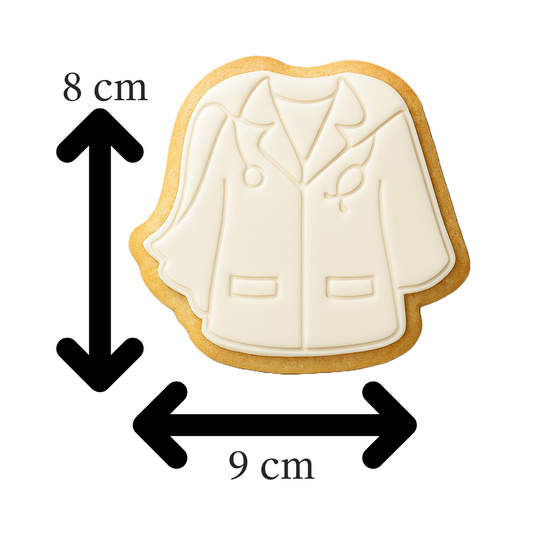Doctor Hero Coat Cookie Cutter | Medical Appreciation with Cape