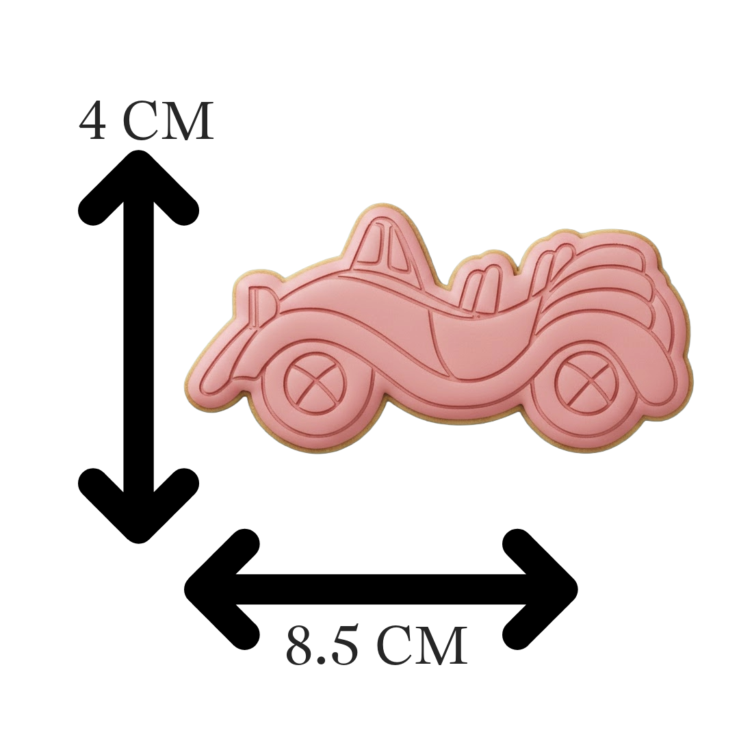 Big Red Car Cookie Cutter and Embosser Set | The Wiggles Party Baking Supplies
