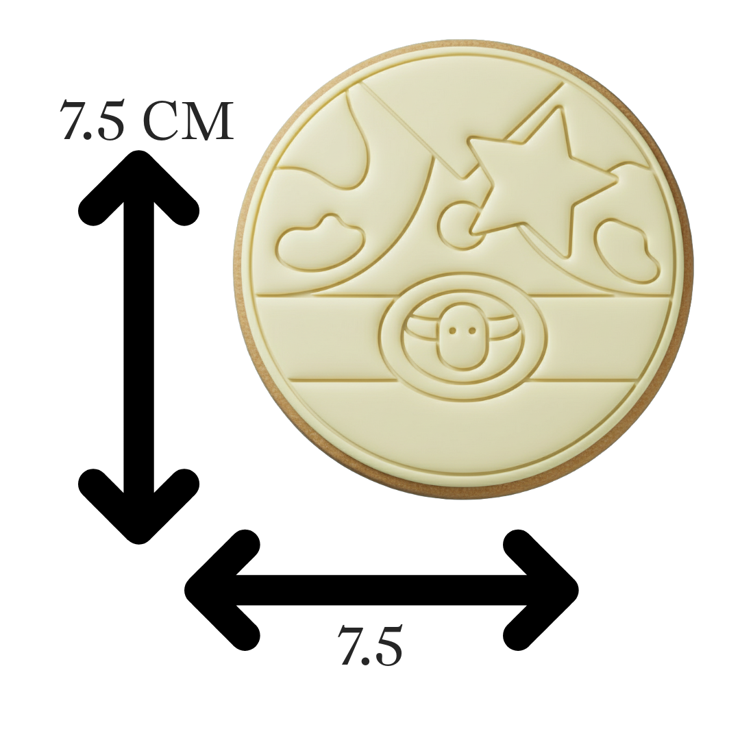 Toy Story Woody Inspired Cookie Cutter and Embosser | Andy's Room Wallpaper Sheriff Badge