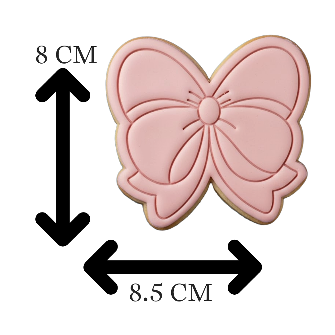 Cute Bow Cookie Cutter and Embosser Set | Coquette Ribbon | Baby Shower Girl Birthday