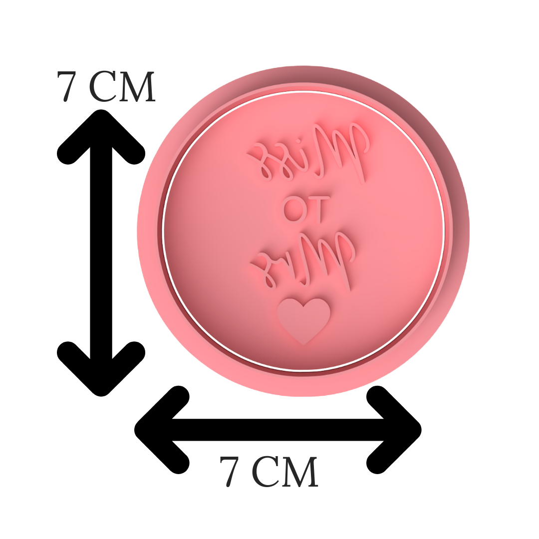 Miss to Mrs Cookie Cutter & Stamp