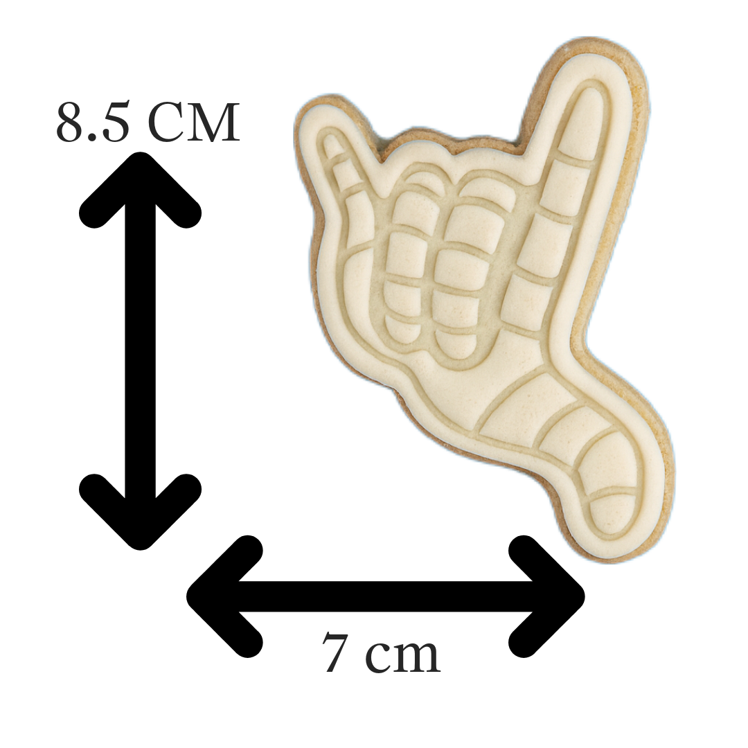 Spider-Man Hand Sign Cookie Cutter with Embosser