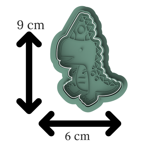 Birthday T-Rex Cookie Cutter & Embosser Set