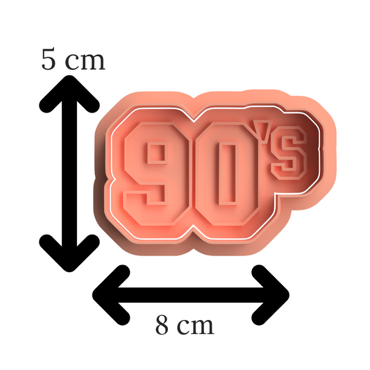 90’s Cookie Cutter & Embosser Set – Retro Party Theme