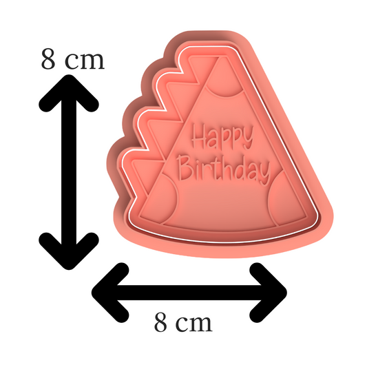 Dinosaur Party Hat Cookie Cutter & Embosser Set – Happy Birthday