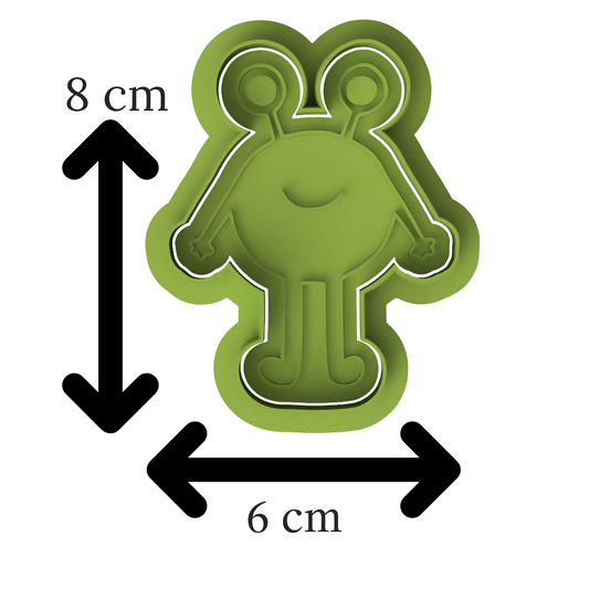 Alien Cookie Cutter & Embosser Set – Smiling Space Martian