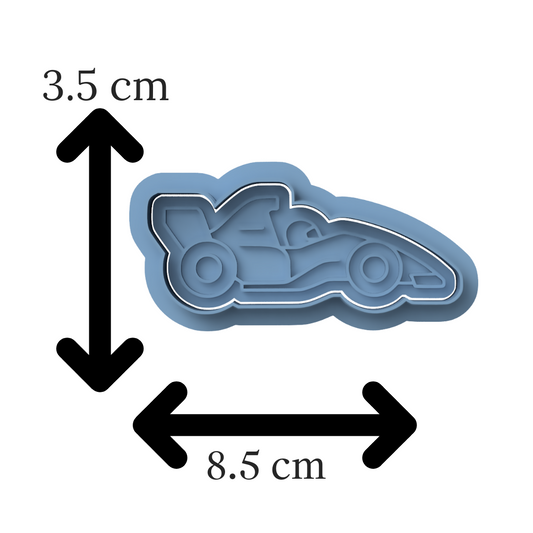 Formula 1 Race Car Cookie Cutter & Embosser Biscuit Stamp