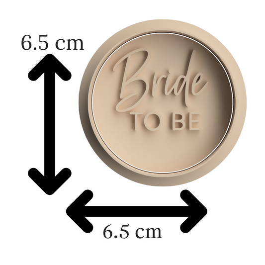Bride To Be Cookie Embosser & Cutter Set – Bridal Shower