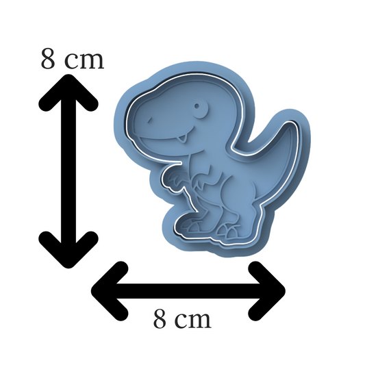 Velociraptor Dinosaur Cookie Cutter & Embosser Biscuit Stamp