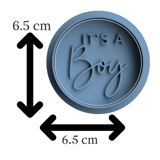 It’s a Boy Cookie Embosser & Cutter Set – Baby Shower