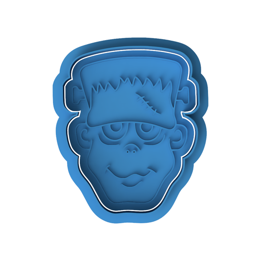 Frankenstein Cookie Cutter & Embosser Halloween Biscuit Stamp