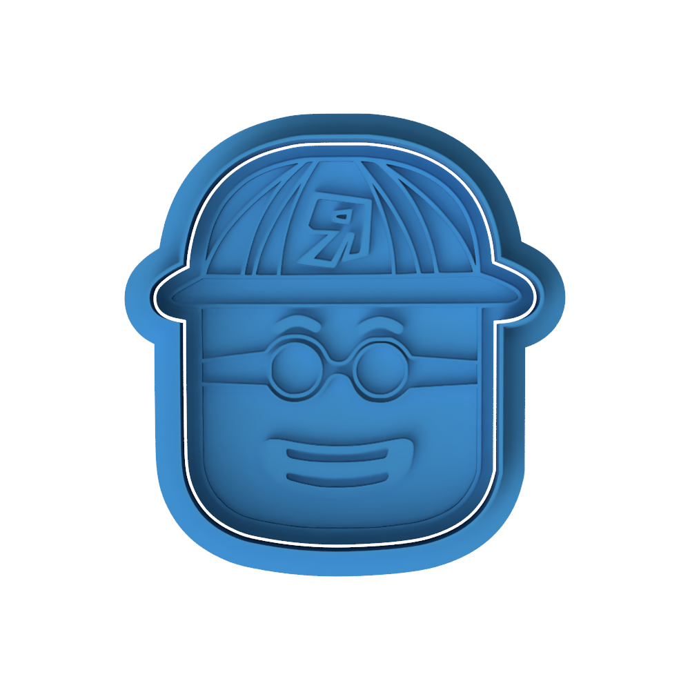 Roblox Avatar Cookie Cutter | Gamer Cookie Stamp | Embosser & Cutter Set