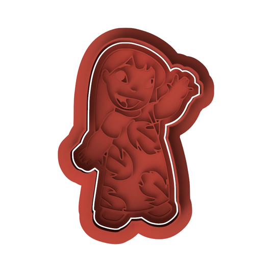 Lilo Waving Cookie Cutter & Embosser Set – Lilo & Stitch Inspired