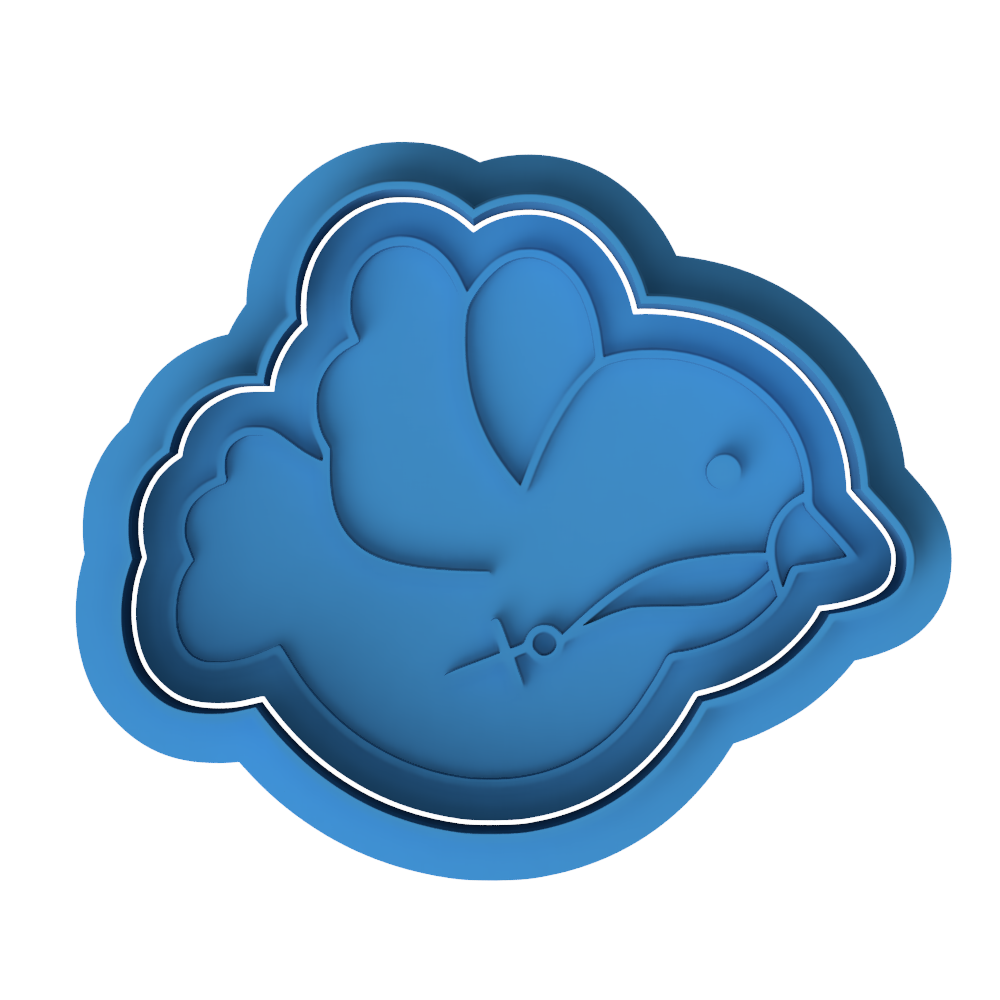 Dove of Peace Cookie Cutter and Embosser | Baptism Christening Religious Cross Cookie
