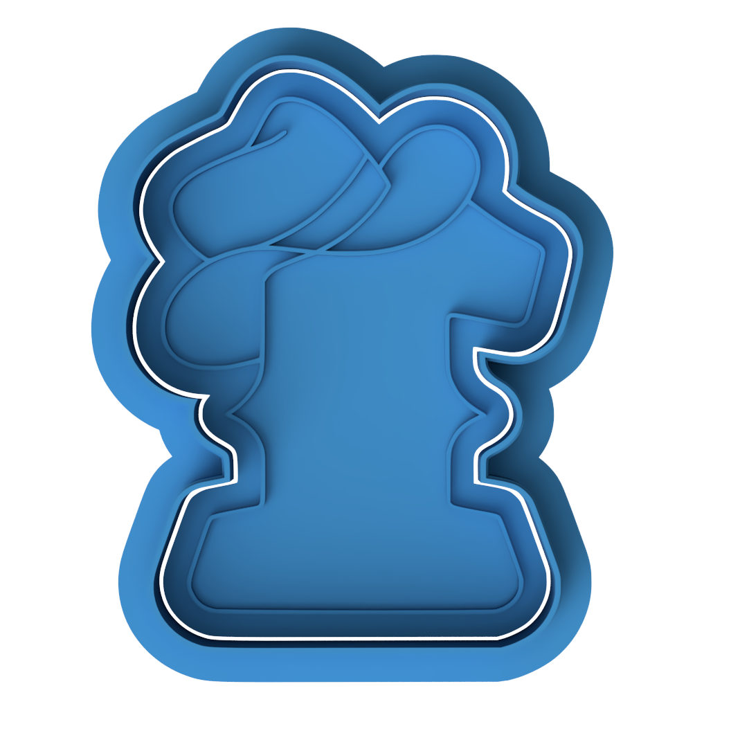 Cowboy Hat First Birthday Cookie Cutter and Embosser Set – Western Rodeo Theme Baking Tool