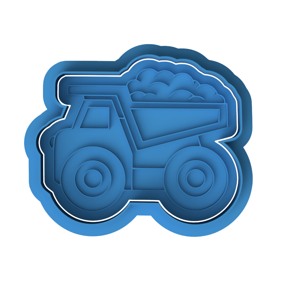 Dump Truck Cookie Cutter and Embosser Stamp | Construction Vehicle, Builder Party