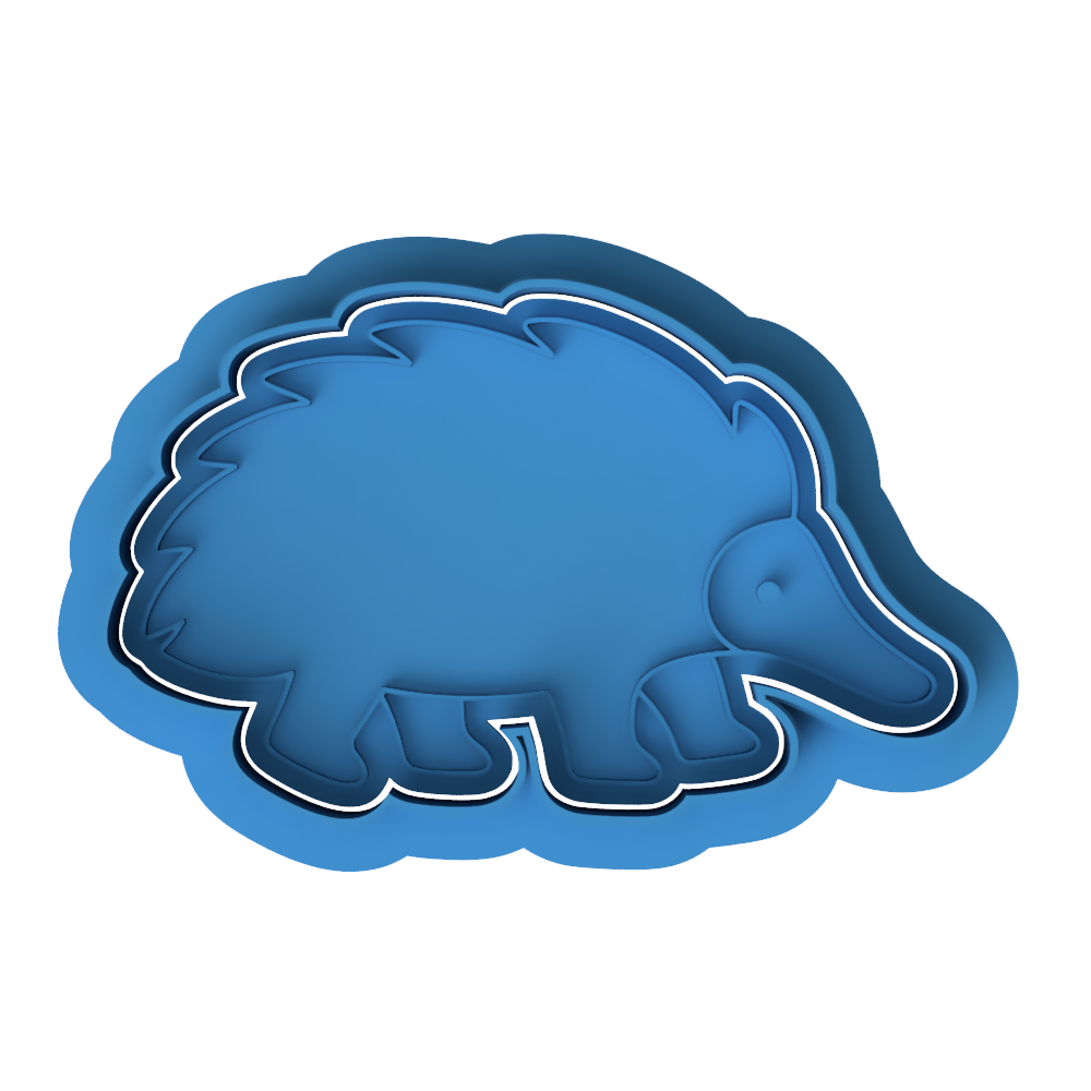 Cute Echidna Cookie Cutter and Embosser Stamp | Australian Wildlife, Animal Party
