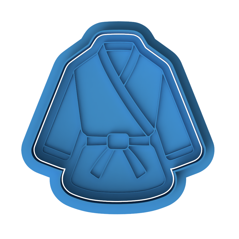 Martial Arts Gi Uniform Cookie Cutter and Embosser | Karate Judo Taekwondo Party Tool