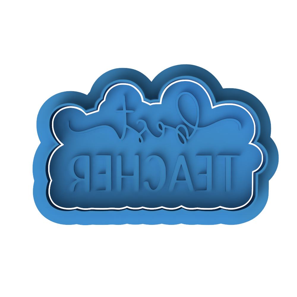 Best Teacher Appreciation Cookie Cutter and Embosser Set