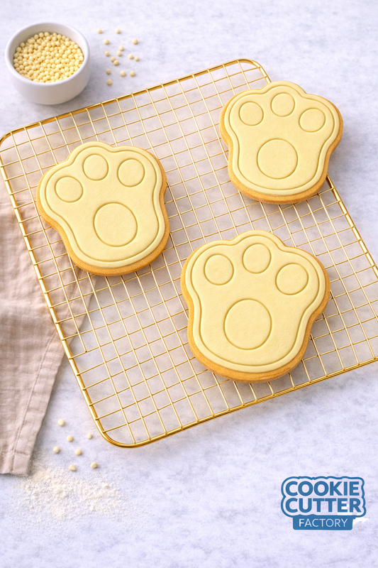 Easter Bunny Paw Cookie Cutter and Embosser Set – Easter Collection