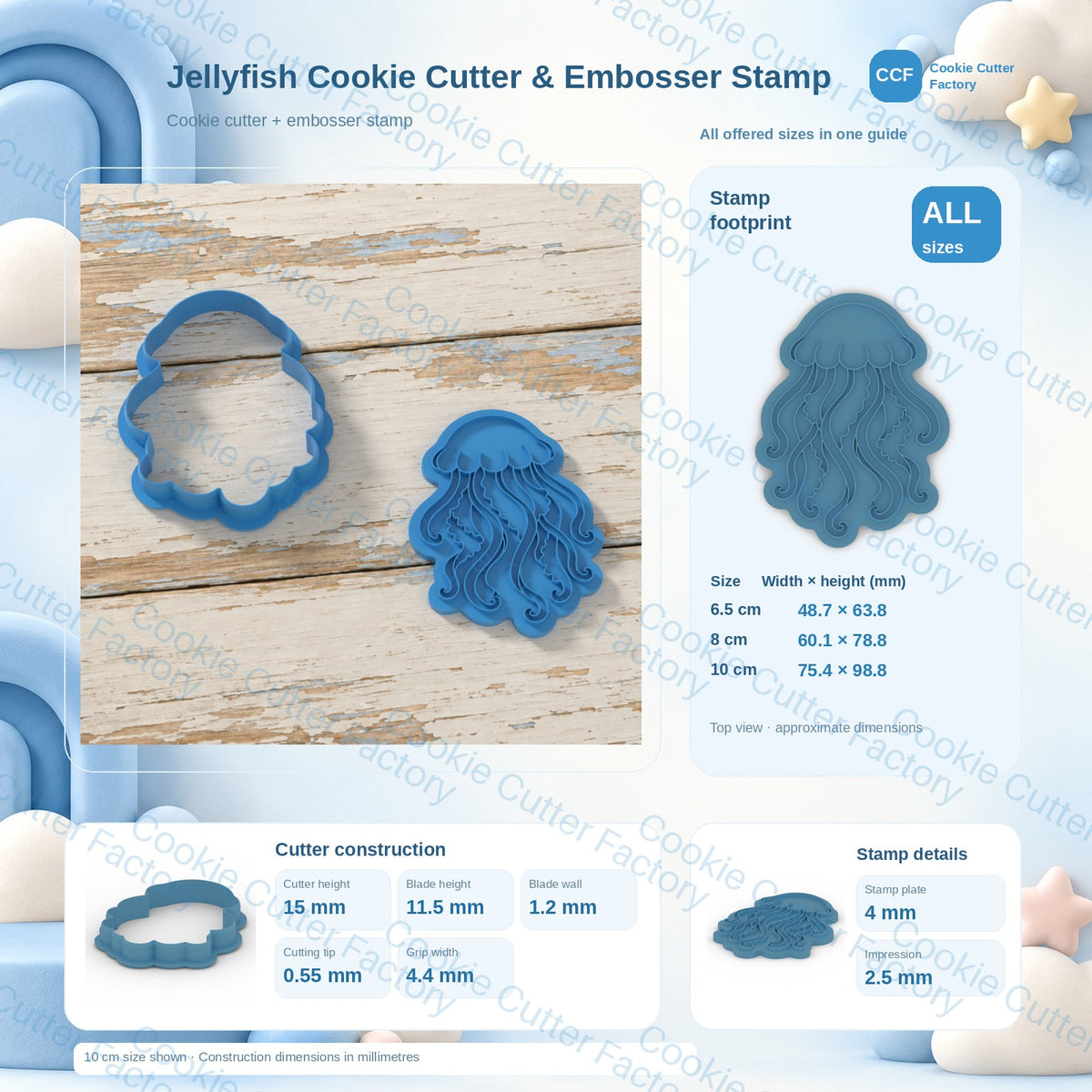 Jellyfish Cookie Cutter & Embosser Stamp — All Sizes STL ZIP Download | CCF_APPROVED_MEDIA_V1:3:292df2588a0a29450b565cc7cc3bc15ee55716ffd91edbd6e96f060010a655e7